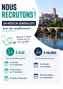 Affiche recrutements ALBI VALENCE