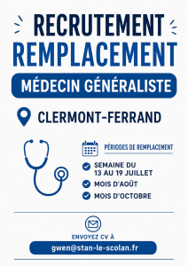 Affiche remplaements Clermont-Ferrand